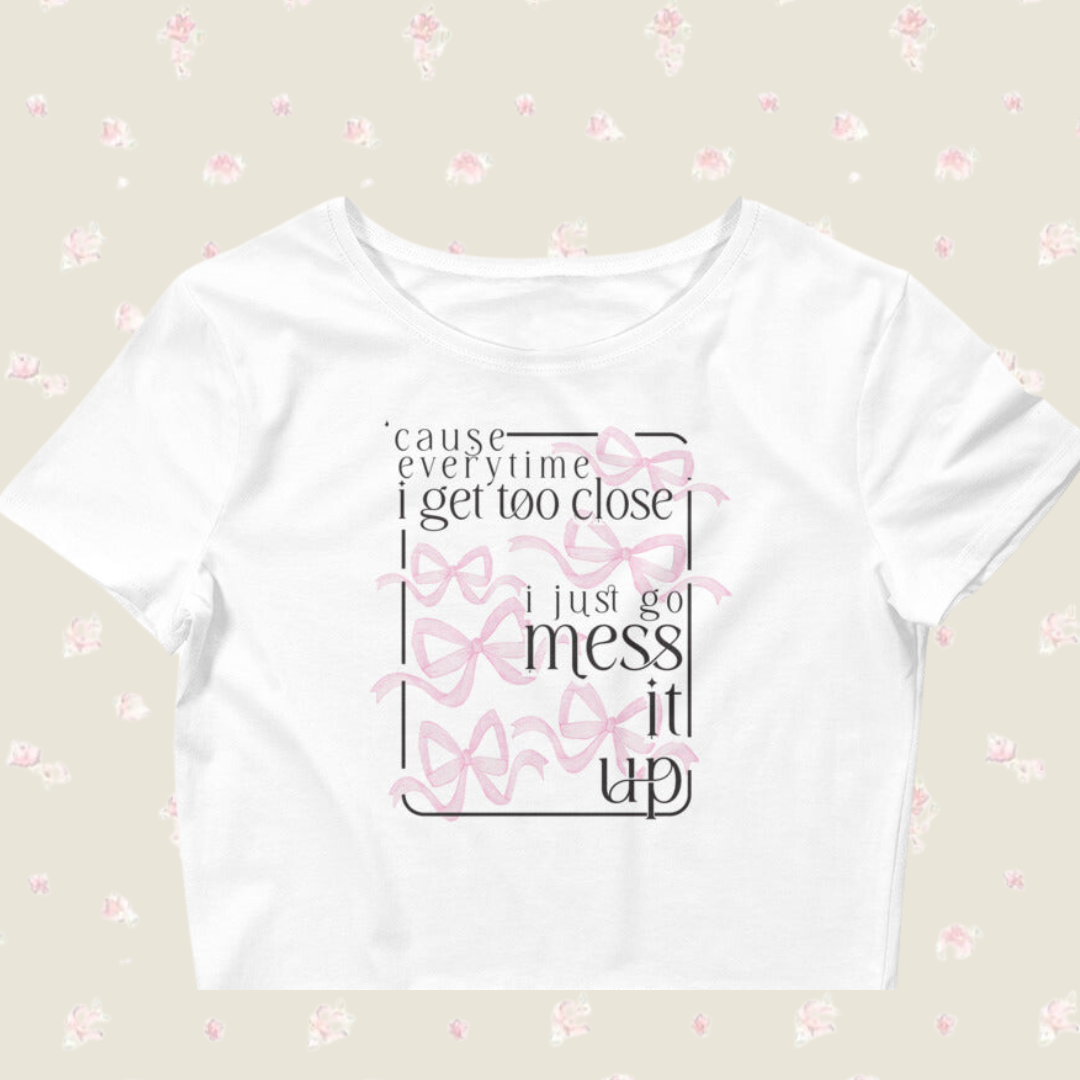Mess It Up Crop Tee