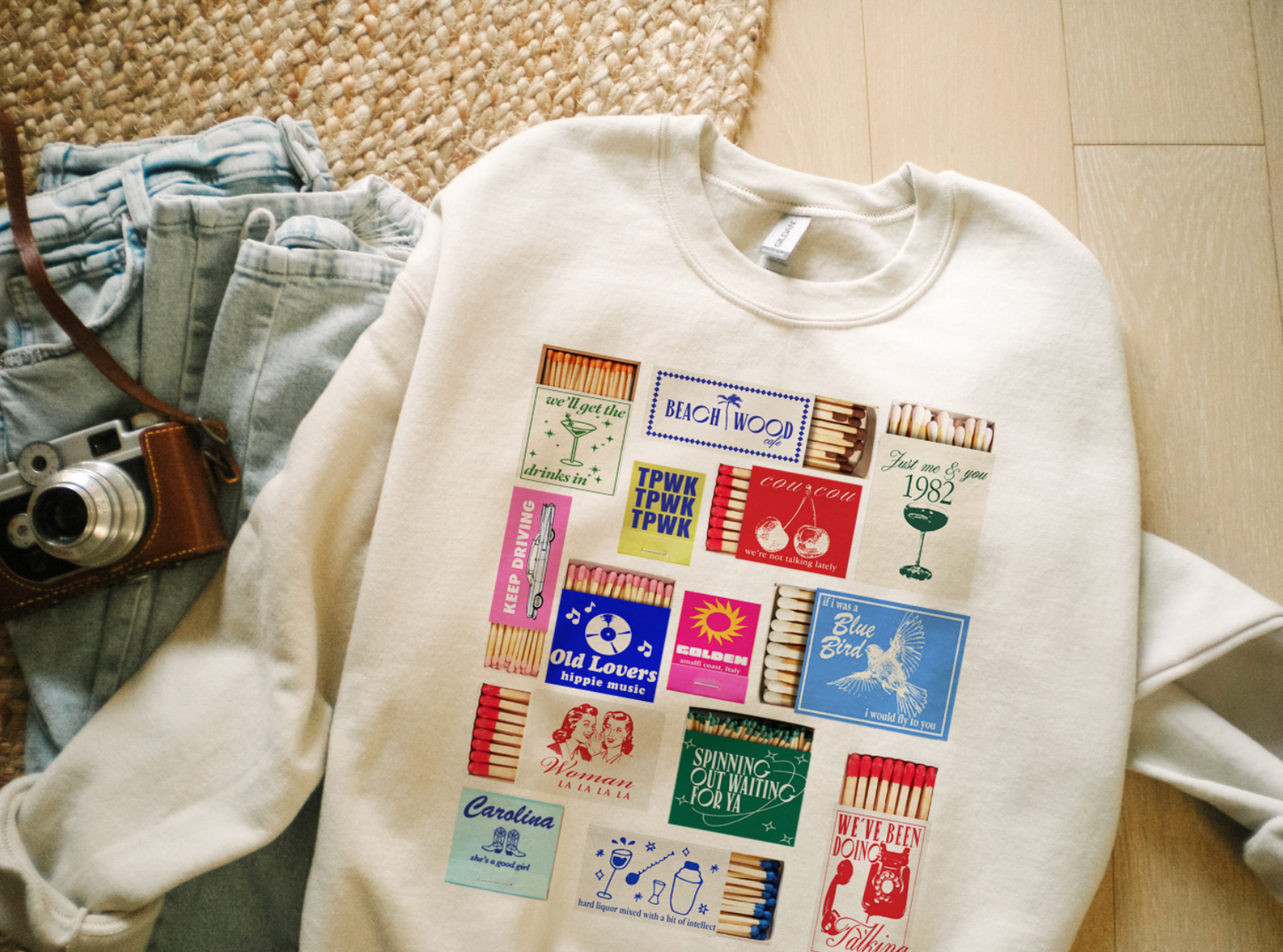 HS Match Books Crewneck Sweatshirt