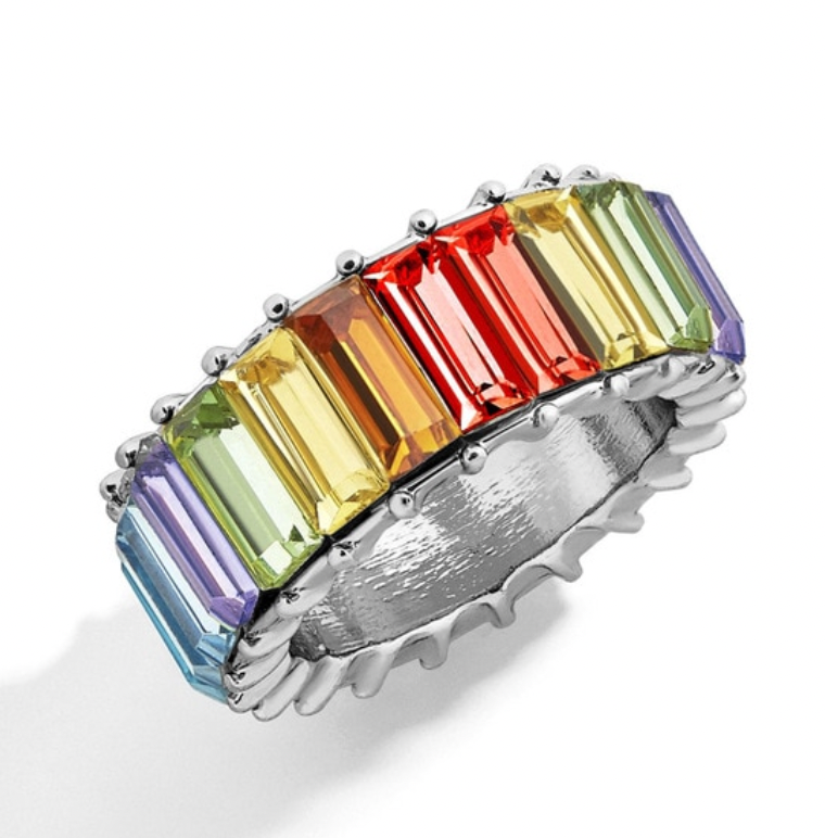 Rainbow Crystal Ring