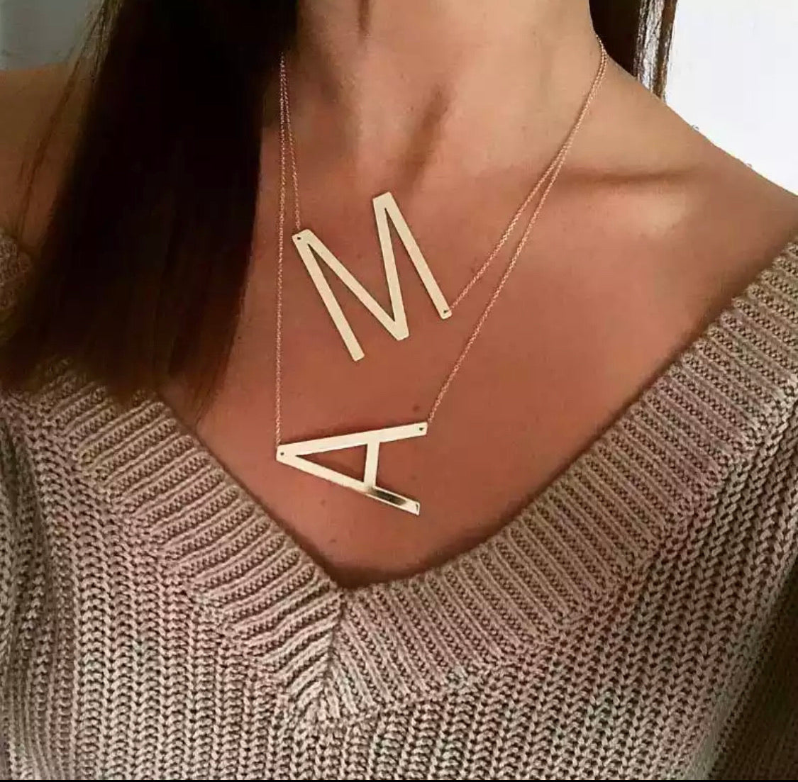 Bulky Letter Necklace