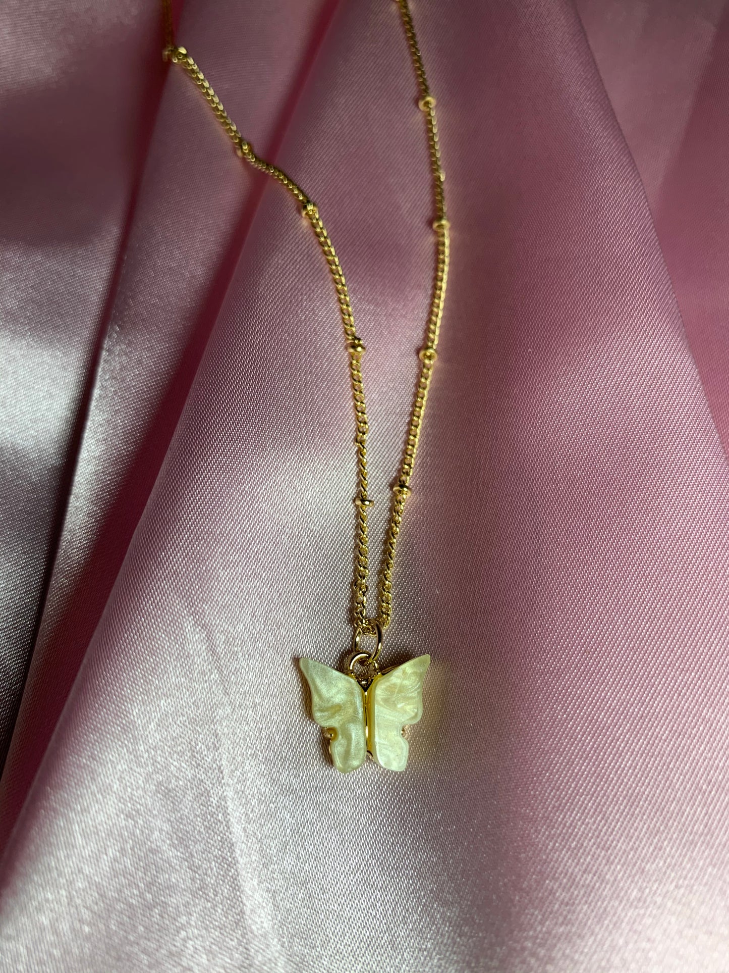 Acrylic Butterfly NecklaceyC