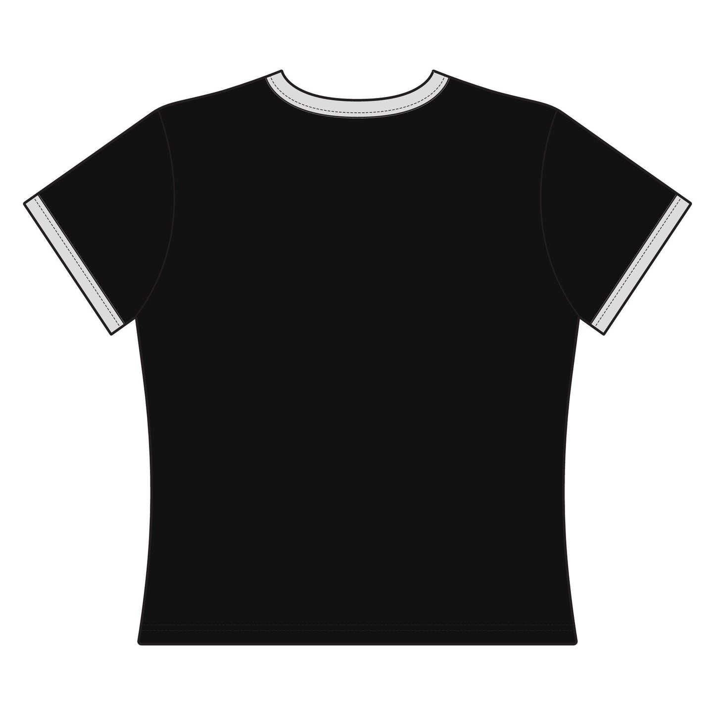 KATTDO Cropped Ringer Tee