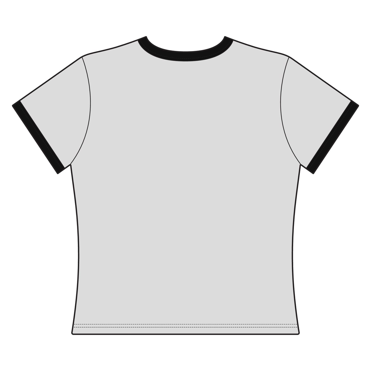 KATTDO Cropped Ringer Tee