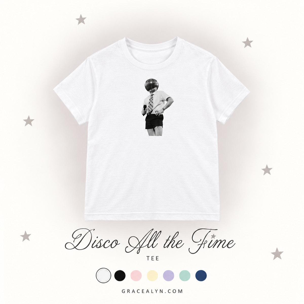 Disco All The Time Regular Fit Crewneck T-Shirt