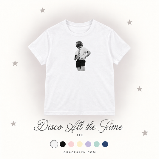 Disco All The Time Regular Fit Crewneck T-Shirt