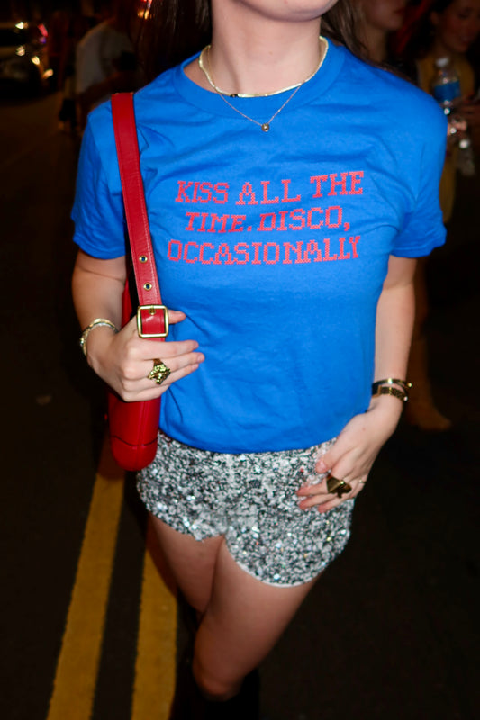 "Kiss All The Time. Disco, Occasionally" Graphic T-Shirt