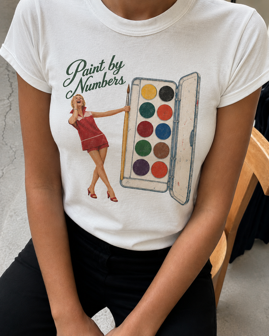 Paint By Numbers Cropped T-Shirt