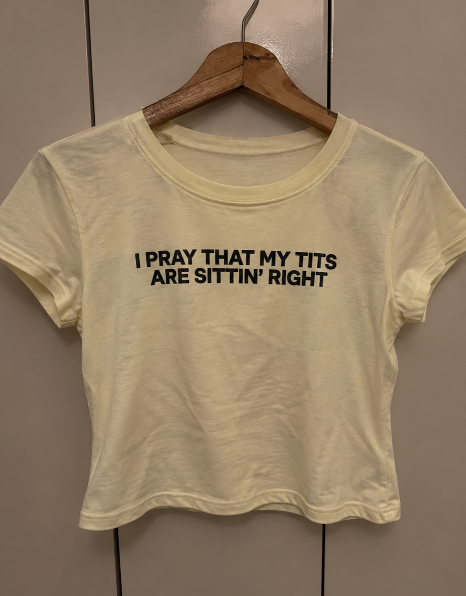 Sittin' Nice Slim-Fit Cropped T-Shirt