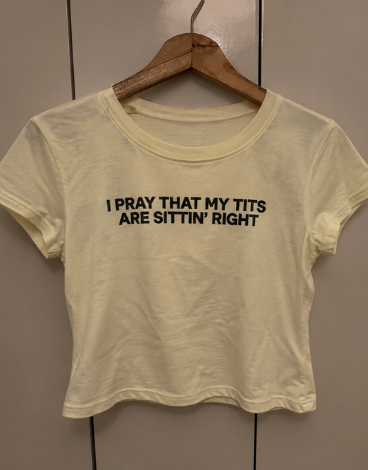 Sittin' Nice Slim-Fit Cropped T-Shirt