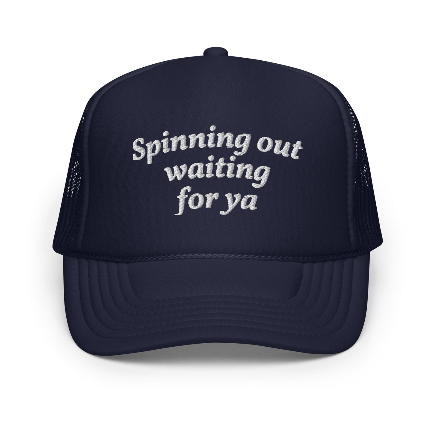 Spinning Out Embroidered Trucker Hat