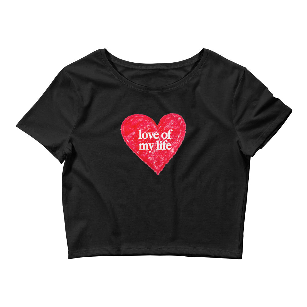 Love of my Life Scribble Cropped Tee