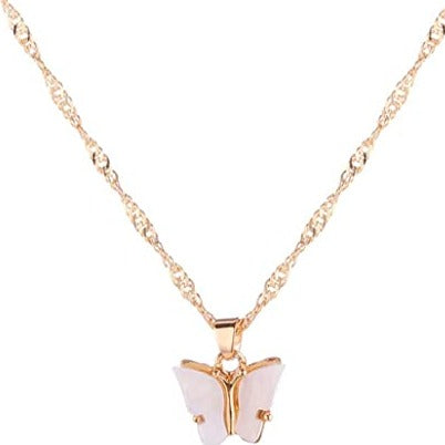butterfly necklace gold necklace jewelry fashion gold butter butterfly shop cheap instagram influencer ttiktok micro microinfluencer