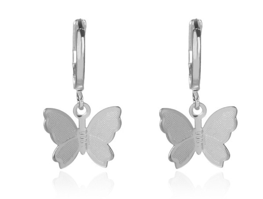earrings butterfly accessories earring jewelry necklace trendy. basic minimal minimalistic jewelry huggie huggies