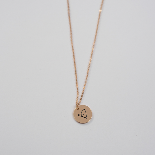 HS Heart Gold Necklace