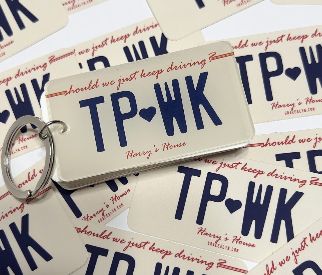 Keep Driving Keychain & Sticker – Gracealyn