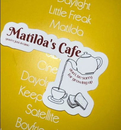 Matilda's Cafe Party Sticker