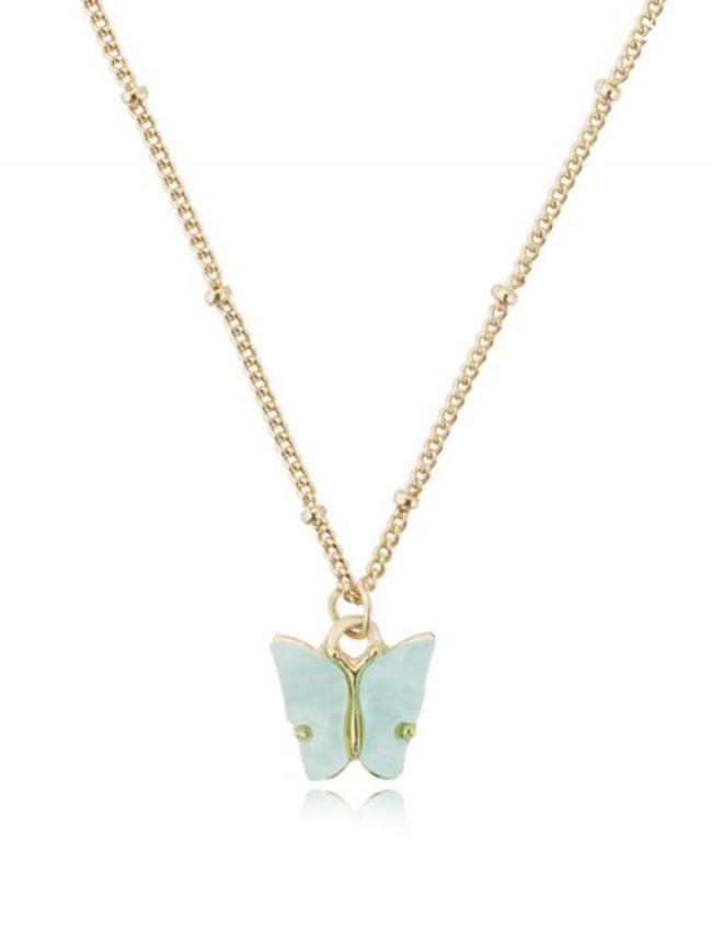 butterfly necklace gold necklace jewelry fashion gold butter butterfly shop cheap instagram influencer ttiktok micro microinfluencer